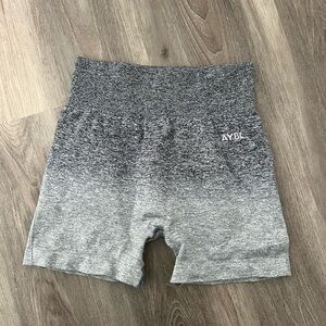 AYBL Grey Seamless High-Rise gym Shorts